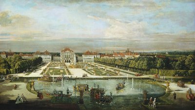 Nymphenburg Paleis, München door Bernardo Bellotto and Workshop