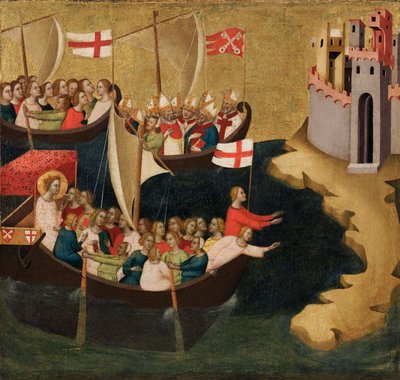 Aankomst van Sint-Ursula in Keulen door Bernardo Daddi