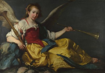 Een personificatie van roem, ca. 1635 door Bernardo Strozzi