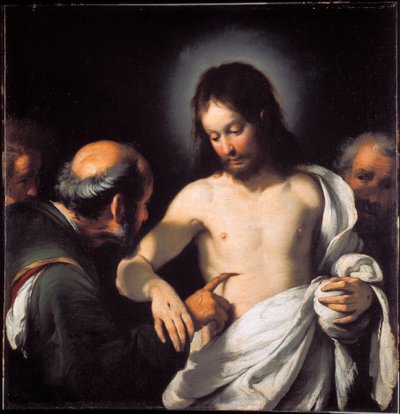 De ongelovigheid van St. Thomas door Bernardo Strozzi