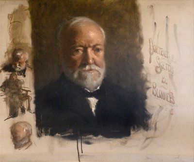 Andrew Carnegie (1835-1918), c.1912 door Bernardus Johannes Blommers or Bloomers