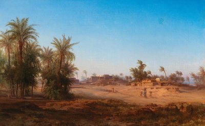 Een scène uit Egypte door Bernhard Fiedler