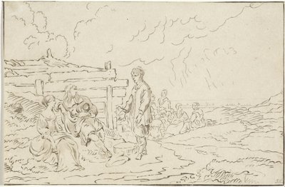 Gezelschap in de duinen door Bernhard Schreuder
