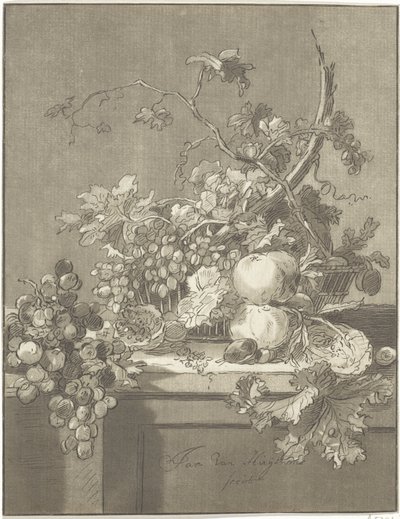 Mand met vruchten door Bernhard Schreuder