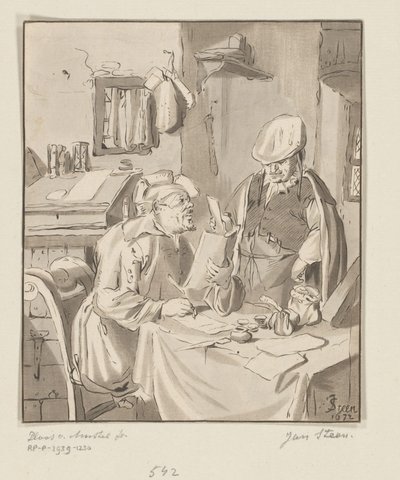 Schrijver van een brief door Bernhard Schreuder