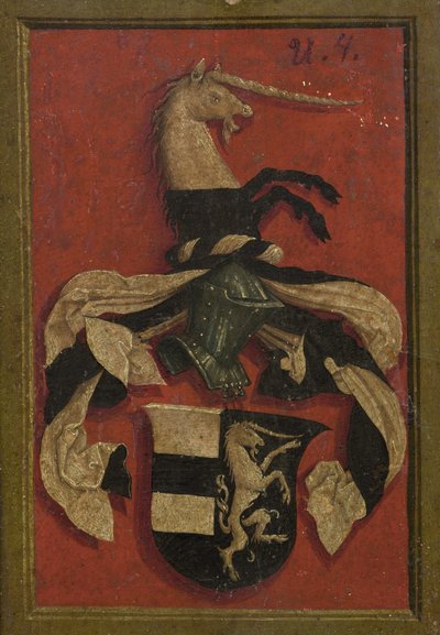 Hans Roth [achterkant] door Bernhard Strigel