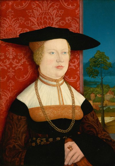 Margarethe Vöhlin [voorzijde]. door Bernhard Strigel