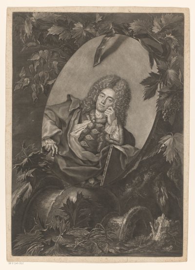 Portret van Christoph Ludwig Agricola door Bernhard Vogel