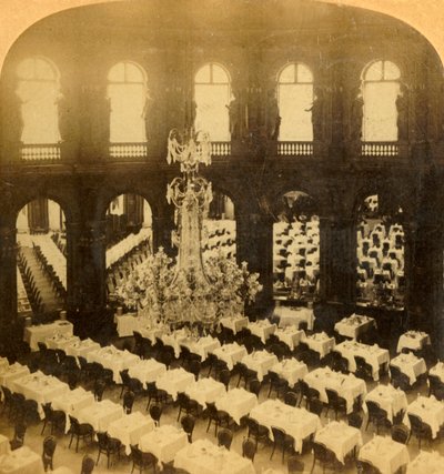 Eetzaal, Grand Hotel, Parijs, Frankrijk, 1904 door Bert Underwood