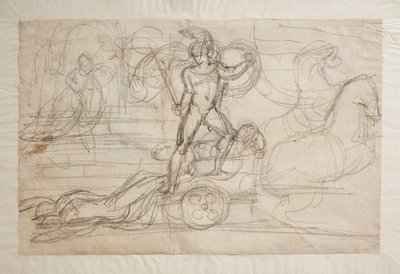 Achilles sleept Hectors lichaam achter zijn strijdwagen aan. Paolo en Francesca(), door Bertel Thorvaldsen