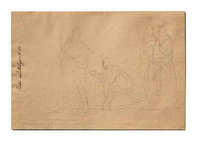 Christus und die kanaanäische Frau door Bertel Thorvaldsen