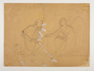 Cupid und Ganymede spielen Terre door Bertel Thorvaldsen