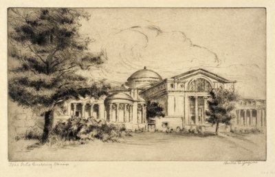 Gebouw voor schone kunsten, Chicago (gevel, west) door Bertha E. Jaques