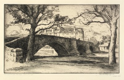 Musselburgh Bridge, Edinburgh door Bertha E. Jaques