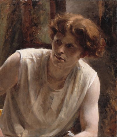 Studie van een vrouwelijk model door Bertha Wegmann