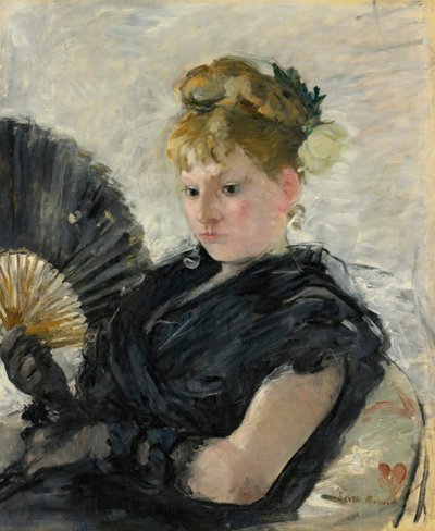 Vrouw met een waaier door Berthe Morisot