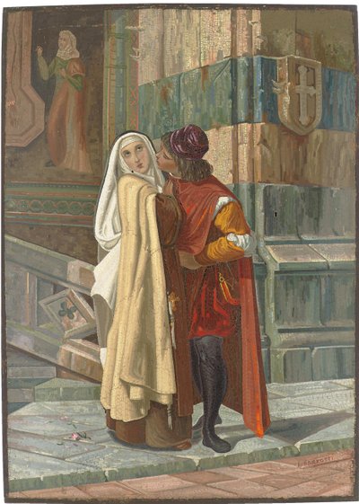 Abelard en Heloise door Biagio Barzotti