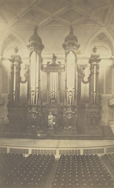 Groot Orgel, in Music Hall, Boston, Mass, ca. 1900s door Bierstadt Brothers
