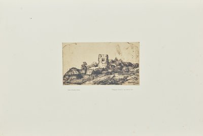 [Landschap met een vierkante toren] door Bisson Frères