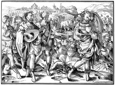 Zwerfmuzikanten, 1574 1849 door Bisson and Cottard