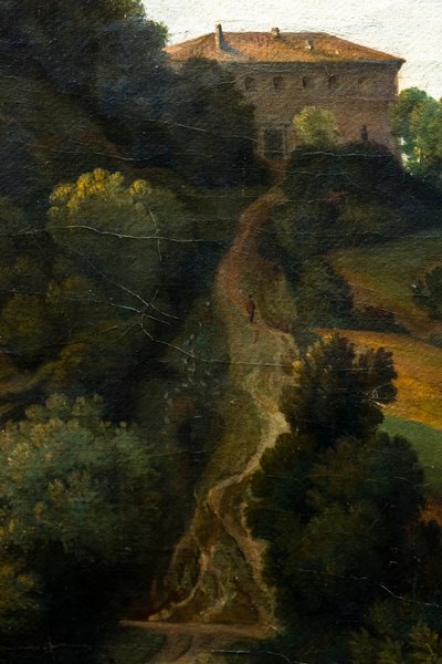 De Villa Madame in Rome, detail door Blaise-Alexandre Desgoffe