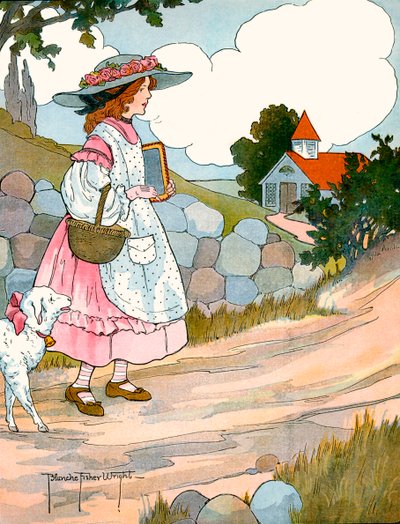 Mary Had een Klein Lammetje, door Blanche Fisher Wright door Blanche Fisher Wright