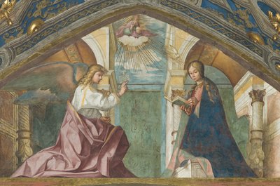 Soprano, Annunciatie 1506-07 door Boccaccio Boccaccino