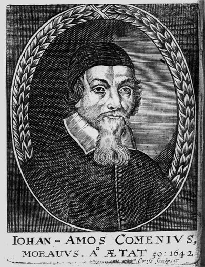Johan Amos Comenius, 1642 door Bohemian School