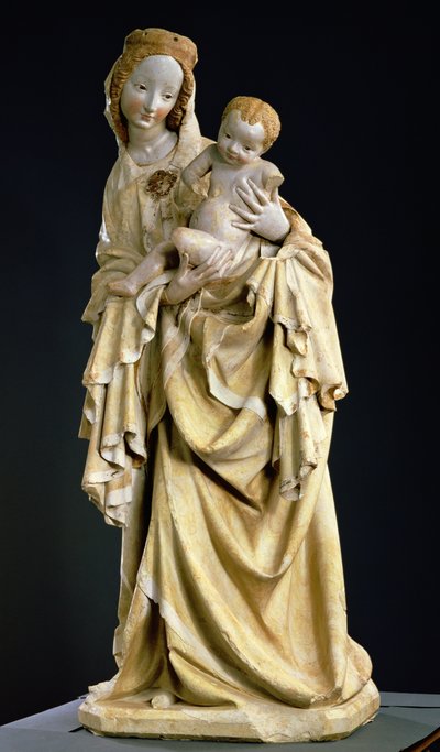 De Krumauer Madonna, c.1400 door Bohemian School