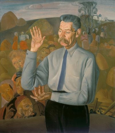 Maxim Gorkij door Boris D. Grigorjew