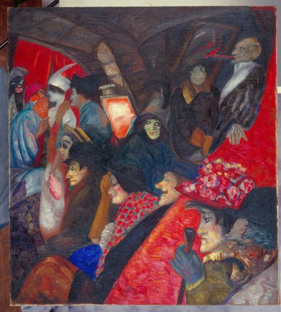 Cabaret Black Cat in Parijs door Boris Dmitrievich Grigoriev
