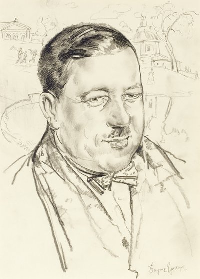 Portret van de kunstenaar Ilya Mashkov door Boris Dmitrievich Grigoriev