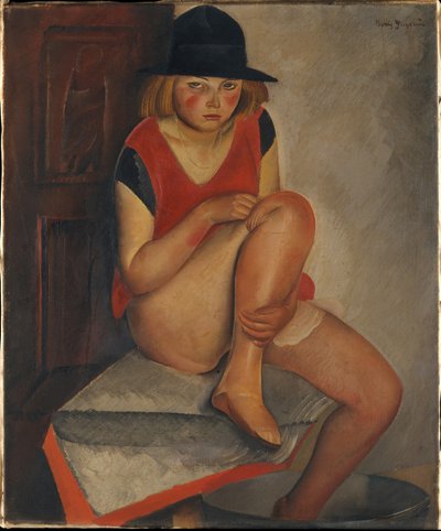 Het Model door Boris Dmitrievich Grigoriev