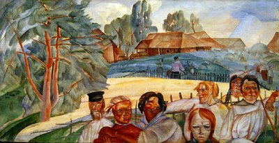 Rusland, uit de cyclus Visages de Russie door Boris Dmitrievich Grigoryev