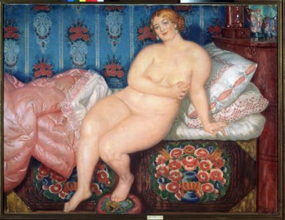 De schoonheid door Boris Mikhailovich Kustodiev