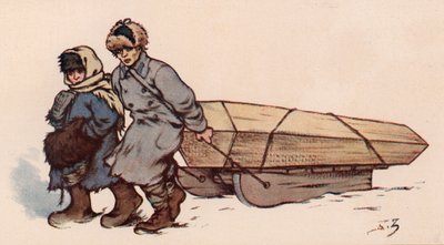 Een begrafenis in Sovjet-Rusland door Boris Vasilievich Zvorykin