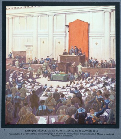De enige zitting van de Grondwetgevende Vergadering, 18 januari door Boris Vasilievich Zvorykin