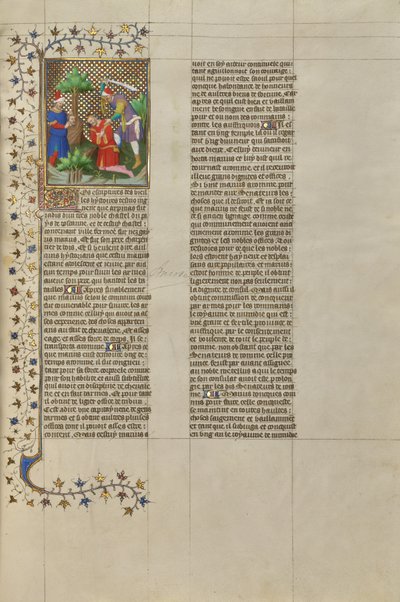 Het hoofd van Marcus getoond aan Caius Marius en de moord op Marius door Boucicaut Master