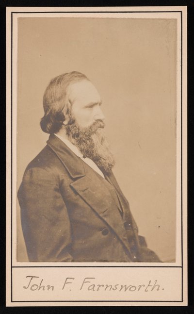 Portret van John Franklin Farnsworth 1820-1897, voor 1897 door Brady