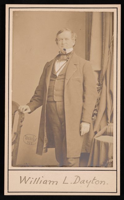 Portret van William Lewis Dayton 1807-1864, voor 1864 door Brady