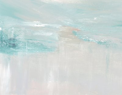 Rustige blauwe penseelstreken door Breanna Megan Studio