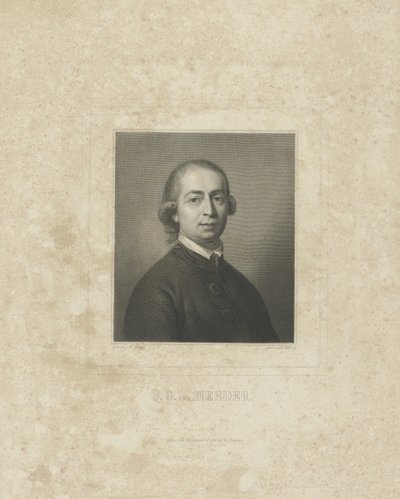Portret van Johann Gottfried von Herder door Breitkopf and Härtel