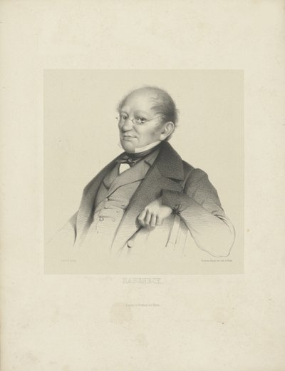 Portret van de componist François Antoine Habeneck 1781-1849, ca. 1840 door Breitkopf and Härtel
