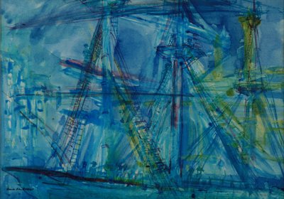 Blauwe Schoener door Brenda Brin Booker