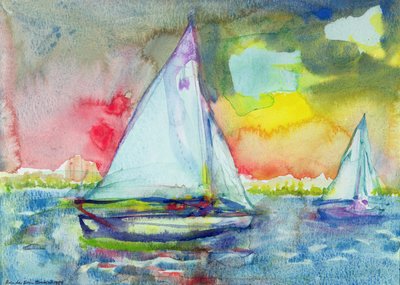 Zeilbootavond door Brenda Brin Booker