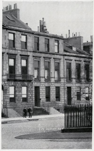 17, Heriot Row, huis van Robert Louis Stevenson en zijn familie in Edinburgh door British Photographer