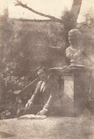Portret van een man,1840 (foto) door British Photographer