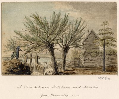 Een reeks schetsen, uitzichten in Groot-Brittannië, het Continent en Amerika 1772-1778 (aquarel) door British School