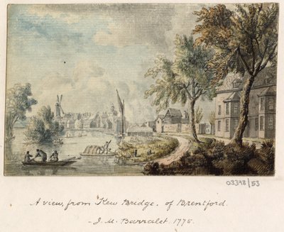 Een reeks schetsen, uitzichten in Groot-Brittannië, het Continent en Amerika 1772-1778 (aquarel) door British School