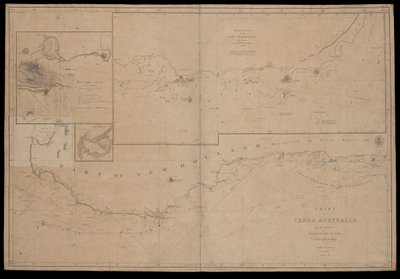Kaart van Terra Australis door M Flinders, commandant van Zijne Majesteits Sloep, 
